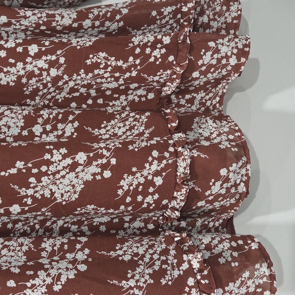 Altar'd State White Floral Long Sleeve Dress USED ONCE - Picture 6 of 10